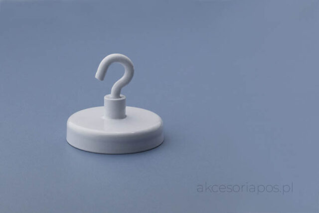 haczyk magnetyczny biały udźwig 8 kg