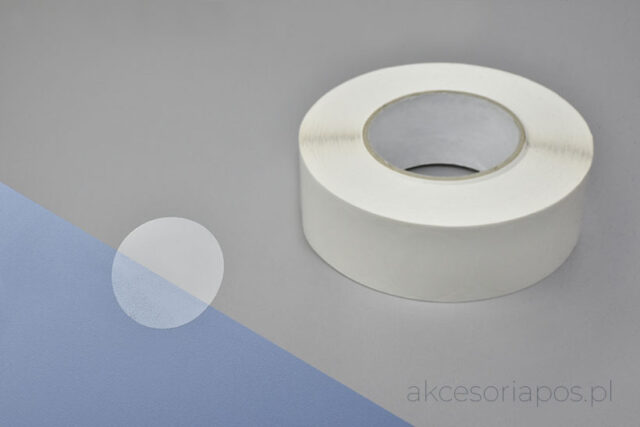 kółko samoprzylepne fi 40 mm przezroczyste