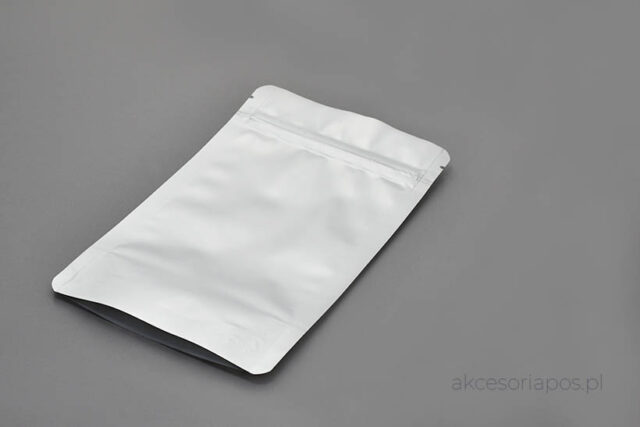 torebka strunowa do żywności srebrna 85x140 mm